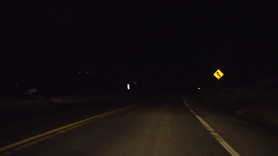 Road at night
